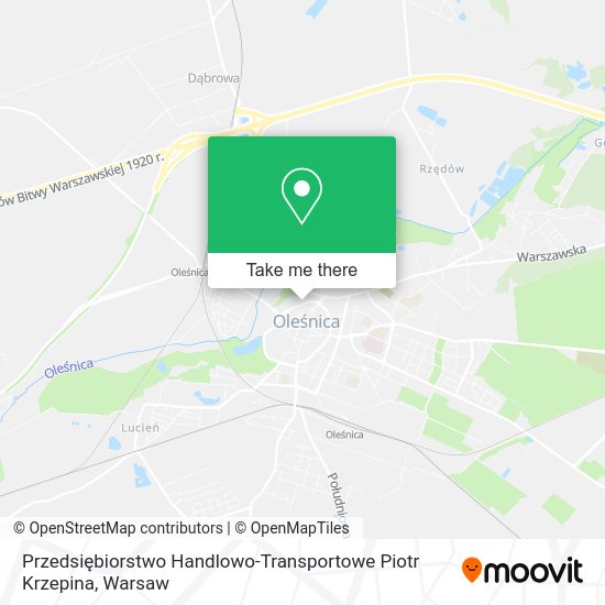 Przedsiębiorstwo Handlowo-Transportowe Piotr Krzepina map