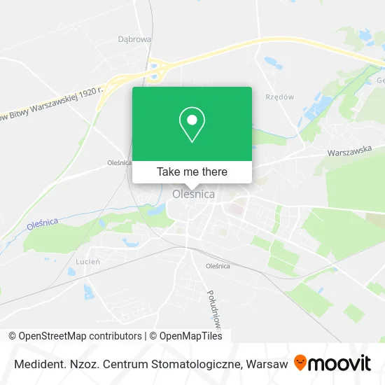 Карта Medident. Nzoz. Centrum Stomatologiczne