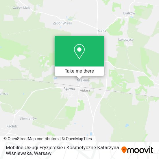 Mobilne Usługi Fryzjerskie i Kosmetyczne Katarzyna Wiśniewska map