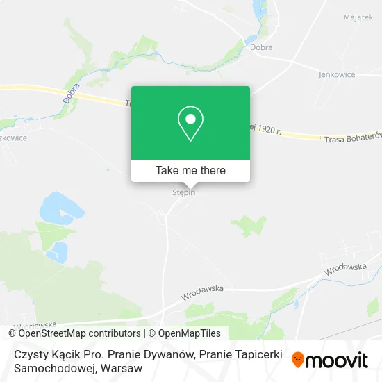 Карта Czysty Kącik Pro. Pranie Dywanów, Pranie Tapicerki Samochodowej