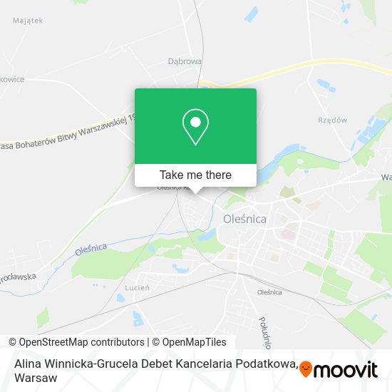 Alina Winnicka-Grucela Debet Kancelaria Podatkowa map