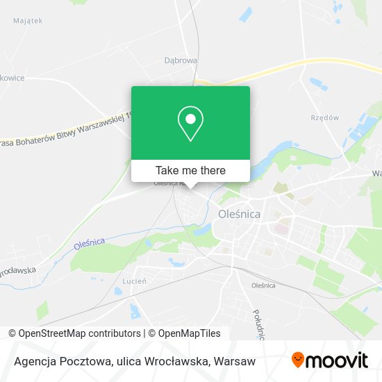 Agencja Pocztowa, ulica Wrocławska map