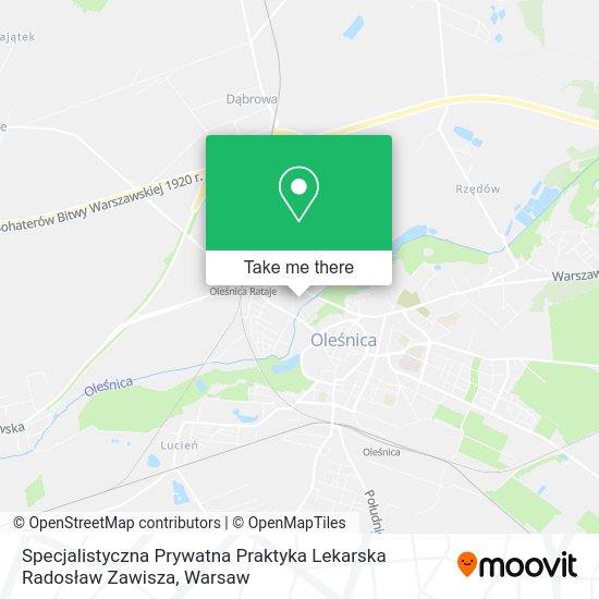 Specjalistyczna Prywatna Praktyka Lekarska Radosław Zawisza map