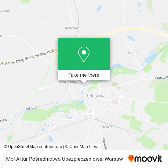 Mol Artur Pośrednictwo Ubezpieczeniowe map