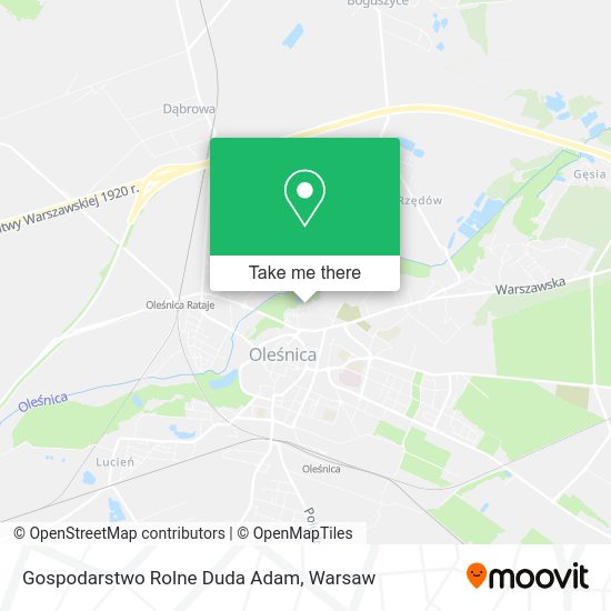 Gospodarstwo Rolne Duda Adam map