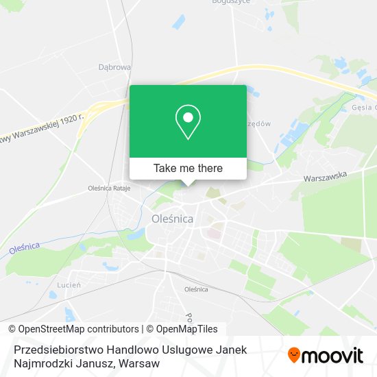 Przedsiebiorstwo Handlowo Uslugowe Janek Najmrodzki Janusz map