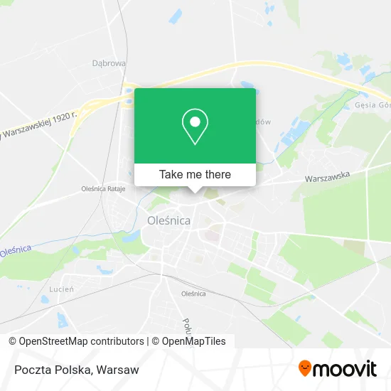 Карта Poczta Polska