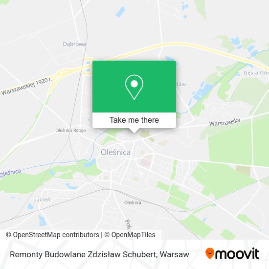 Remonty Budowlane Zdzisław Schubert map