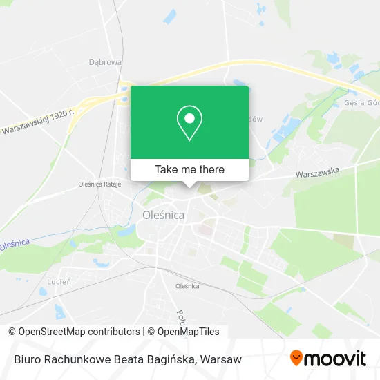 Карта Biuro Rachunkowe Beata Bagińska