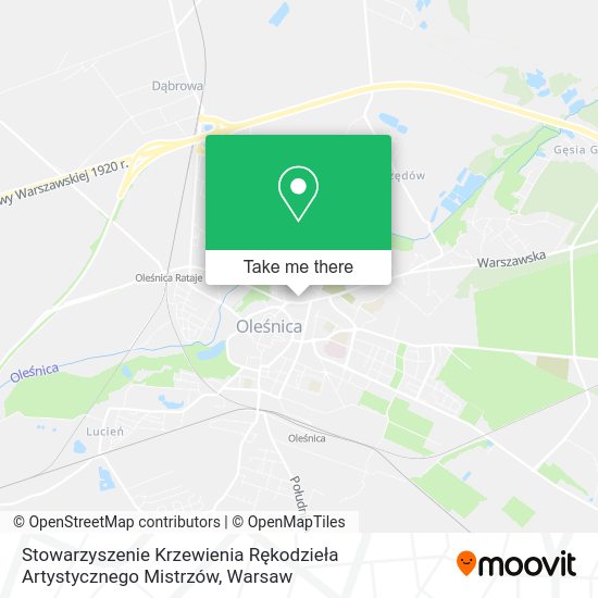 Stowarzyszenie Krzewienia Rękodzieła Artystycznego Mistrzów map