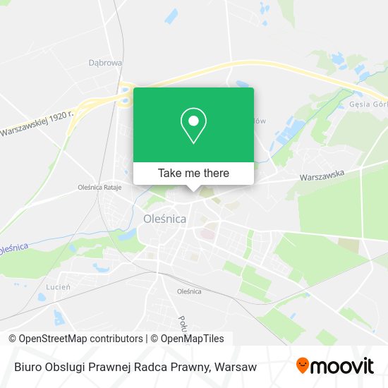 Biuro Obslugi Prawnej Radca Prawny map