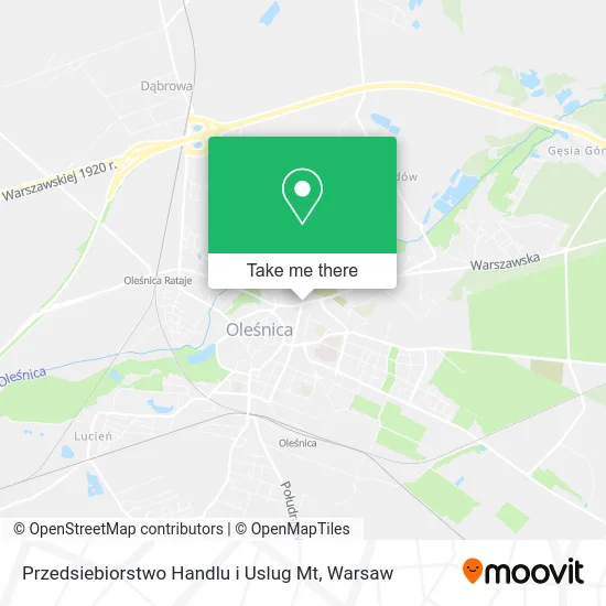 Карта Przedsiebiorstwo Handlu i Uslug Mt
