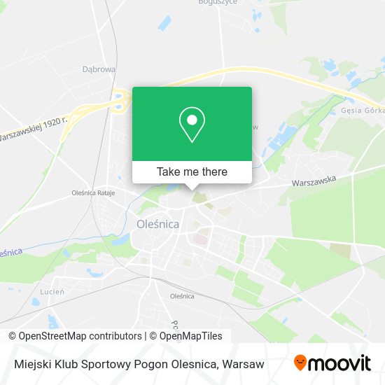 Miejski Klub Sportowy Pogon Olesnica map