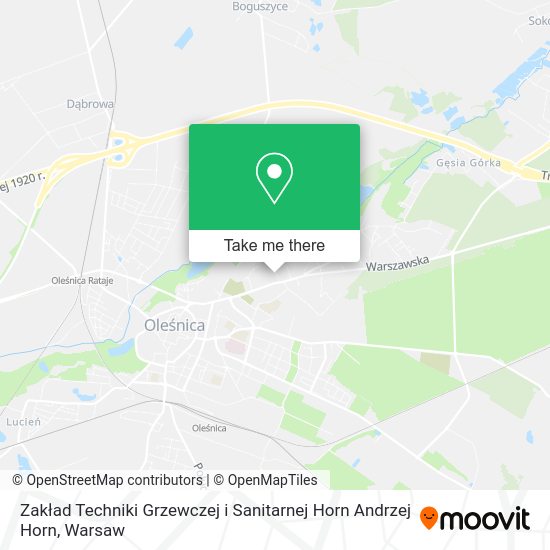 Карта Zakład Techniki Grzewczej i Sanitarnej Horn Andrzej Horn