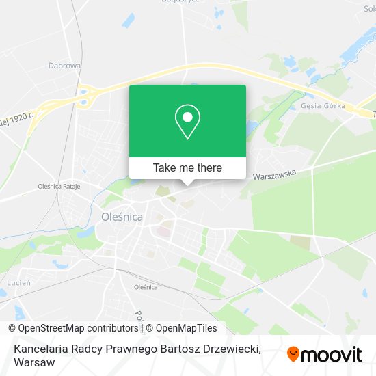 Kancelaria Radcy Prawnego Bartosz Drzewiecki map