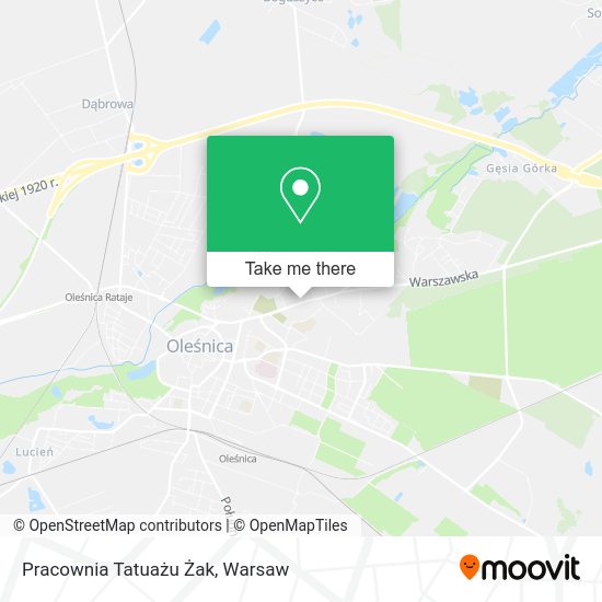 Pracownia Tatuażu Żak map