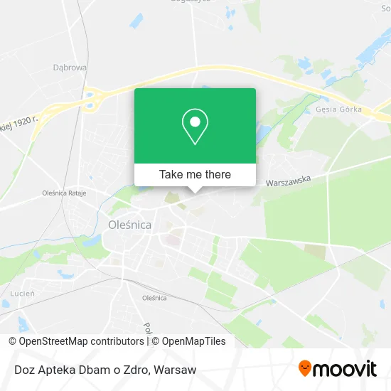 Карта Doz Apteka Dbam o Zdro