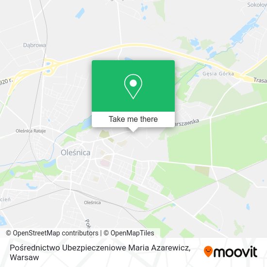 Pośrednictwo Ubezpieczeniowe Maria Azarewicz map