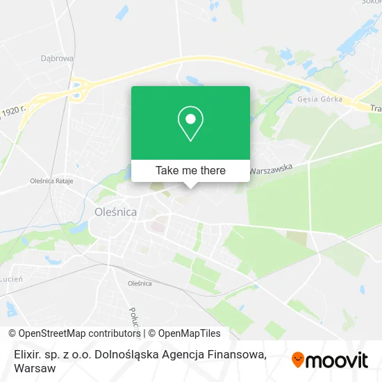 Карта Elixir. sp. z o.o. Dolnośląska Agencja Finansowa