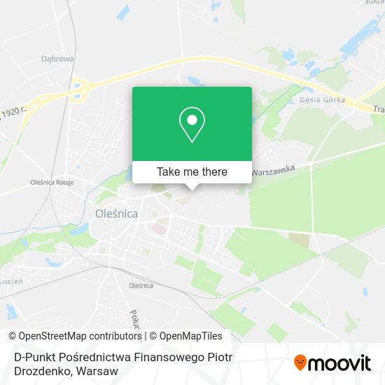 D-Punkt Pośrednictwa Finansowego Piotr Drozdenko map