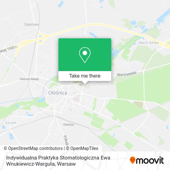 Indywidualna Praktyka Stomatologiczna Ewa Wnukiewicz-Warguła map