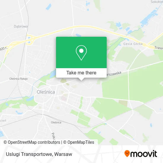 Карта Uslugi Transportowe