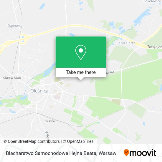 Blacharstwo Samochodowe Hejna Beata map