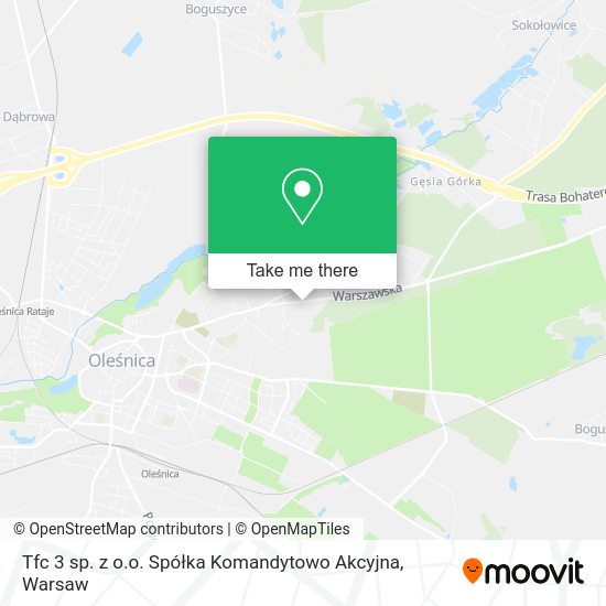 Tfc 3 sp. z o.o. Spółka Komandytowo Akcyjna map