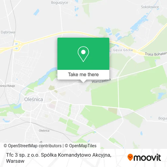 Карта Tfc 3 sp. z o.o. Spółka Komandytowo Akcyjna