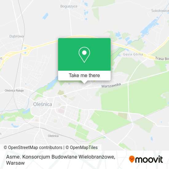 Asme. Konsorcjum Budowlane Wielobranżowe map