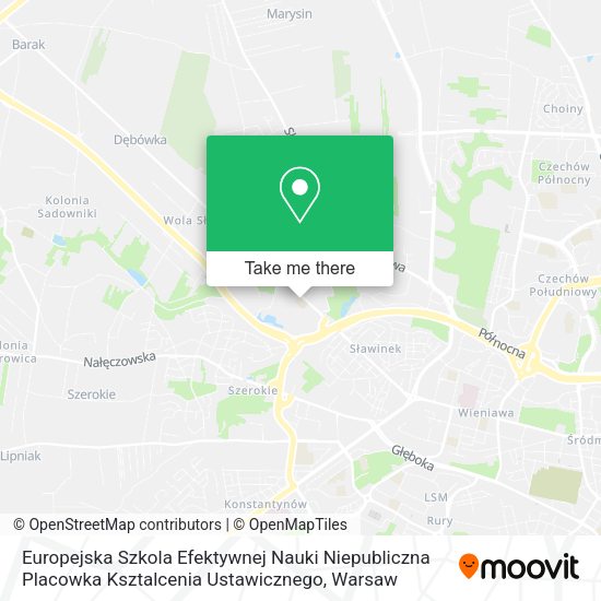 Europejska Szkola Efektywnej Nauki Niepubliczna Placowka Ksztalcenia Ustawicznego map