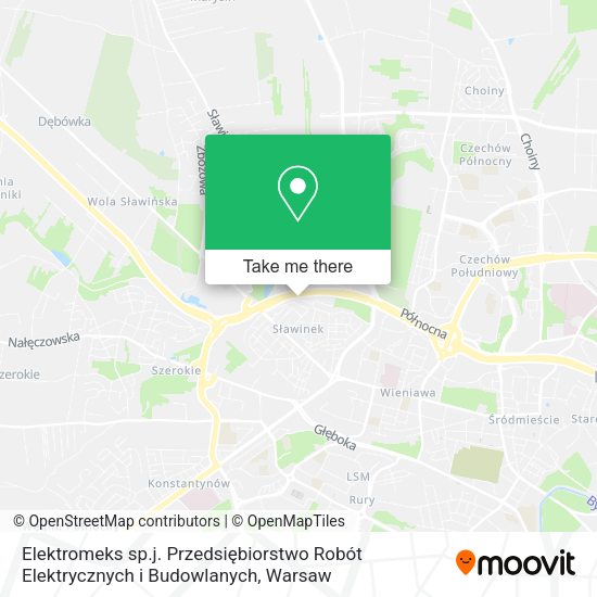 Elektromeks sp.j. Przedsiębiorstwo Robót Elektrycznych i Budowlanych map