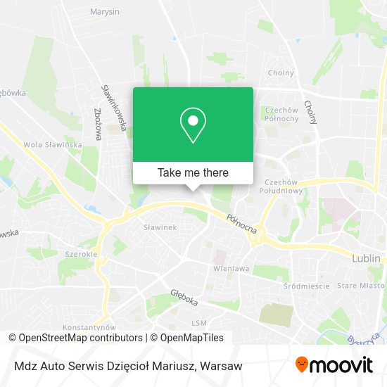 Mdz Auto Serwis Dzięcioł Mariusz map