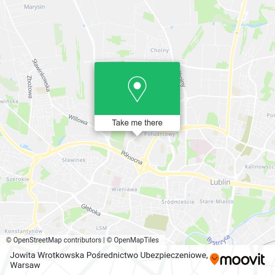 Jowita Wrotkowska Pośrednictwo Ubezpieczeniowe map