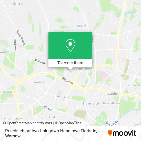 Карта Przedsiebiorstwo Uslugowo Handlowe Floristic