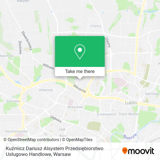 Kuźmicz Dariusz Alsystem Przedsiębiorstwo Usługowo Handlowe map