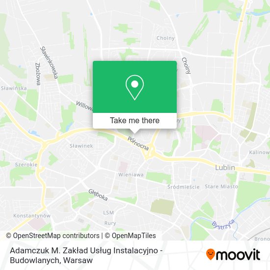 Adamczuk M. Zakład Usług Instalacyjno - Budowlanych map