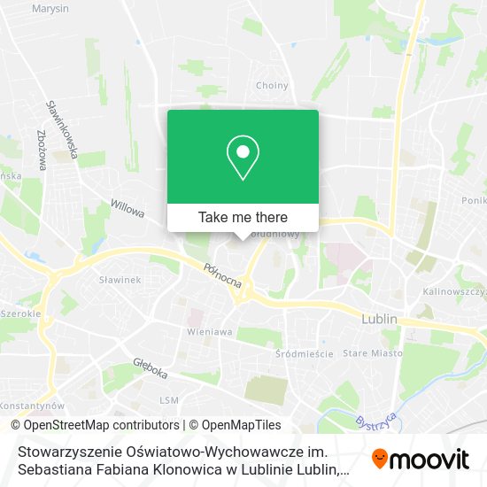 Stowarzyszenie Oświatowo-Wychowawcze im. Sebastiana Fabiana Klonowica w Lublinie Lublin map