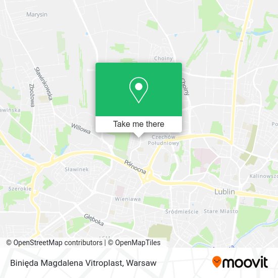 Binięda Magdalena Vitroplast map