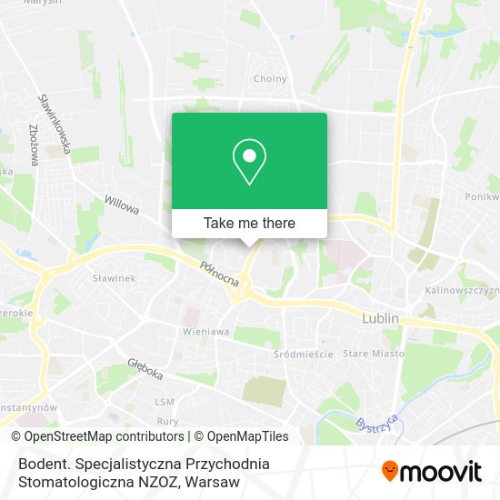 Bodent. Specjalistyczna Przychodnia Stomatologiczna NZOZ map