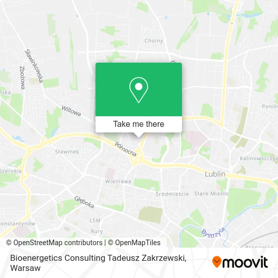 Карта Bioenergetics Consulting Tadeusz Zakrzewski