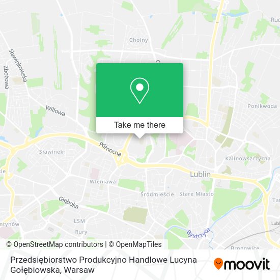 Przedsiębiorstwo Produkcyjno Handlowe Lucyna Gołębiowska map