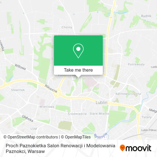 Карта Proch Paznokietka Salon Renowacji i Modelowania Paznokci