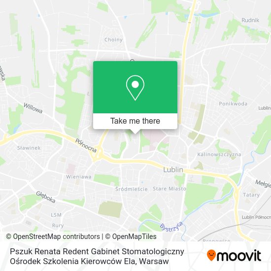 Pszuk Renata Redent Gabinet Stomatologiczny Ośrodek Szkolenia Kierowców Ela map