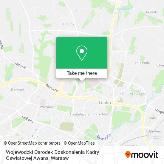 Wojewodzki Osrodek Doskonalenia Kadry Oswiatowej Awans map