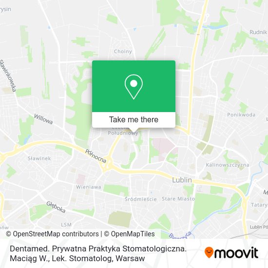 Dentamed. Prywatna Praktyka Stomatologiczna. Maciąg W., Lek. Stomatolog map