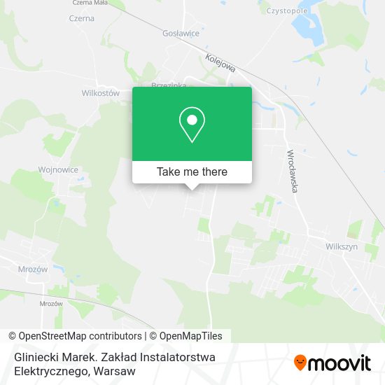 Gliniecki Marek. Zakład Instalatorstwa Elektrycznego map