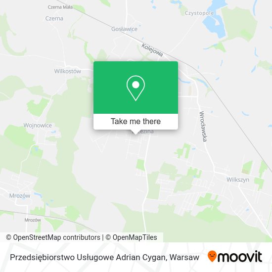 Przedsiębiorstwo Usługowe Adrian Cygan map