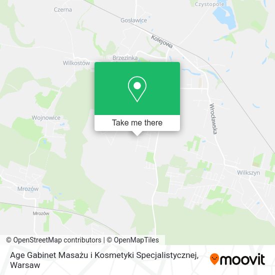 Age Gabinet Masażu i Kosmetyki Specjalistycznej map