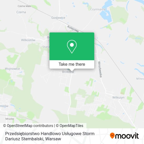 Przedsiębiorstwo Handlowo Usługowe Storm Dariusz Stembalski map